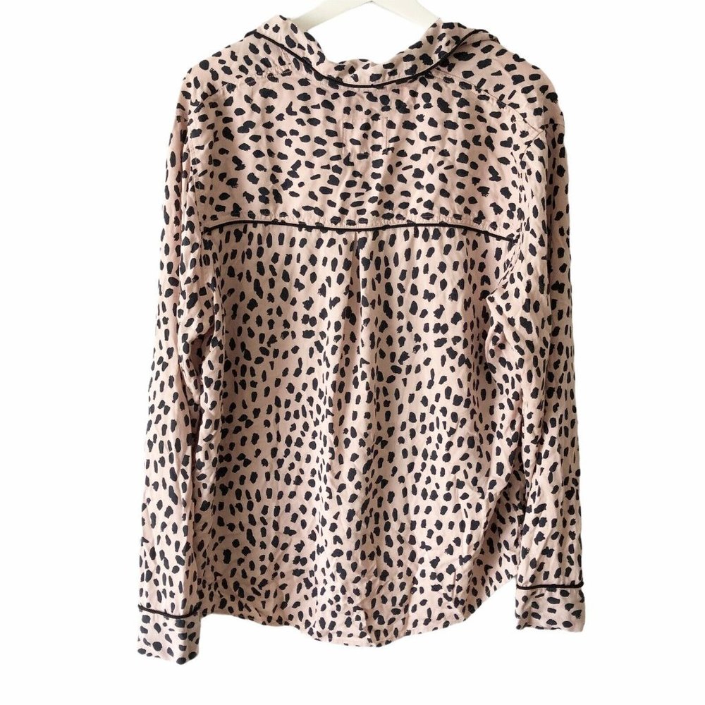 Nwt Rails Large Dalmation Print Pajama Top Shirt - image 6